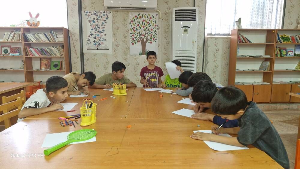 کارگاه نقاشی «نه به دخانیات» در کانون پرورش فکری لیکک