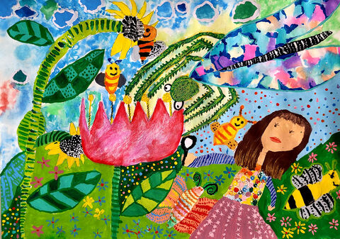 نیکی کجکلاهی ۹ ساله از خوزستان