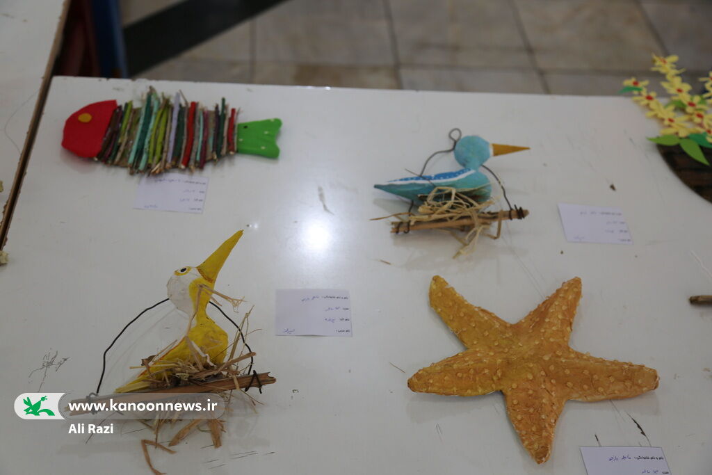 نمایشگاه نقاشی و کاردستی «من و محیط زیست» در بوشهر افتتاح شد