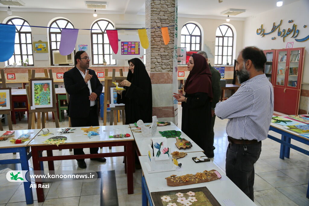 نمایشگاه نقاشی و کاردستی «من و محیط زیست» در بوشهر افتتاح شد