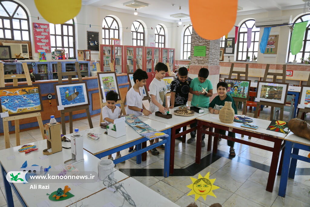 نمایشگاه نقاشی و کاردستی «من و محیط زیست» در بوشهر افتتاح شد