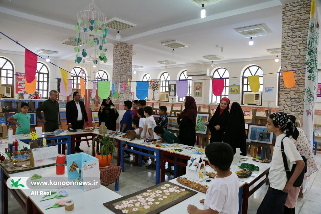 نمایشگاه نقاشی و کاردستی «من و محیط زیست» در بوشهر افتتاح شد