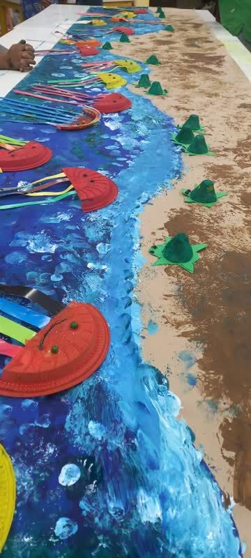 عملیات لاکپشتی؛ آشنایی کودکان با تهدیدات زیستمحیطی و مدیریت پسماند در مرکز شماره ۳ بندرعباس