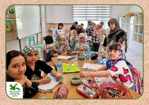 حضور اعضای کودک ونوجوان در مرکز فرهنگی هنری شماره ۱۰ کانون (واقع در مجتمع پردیسان)