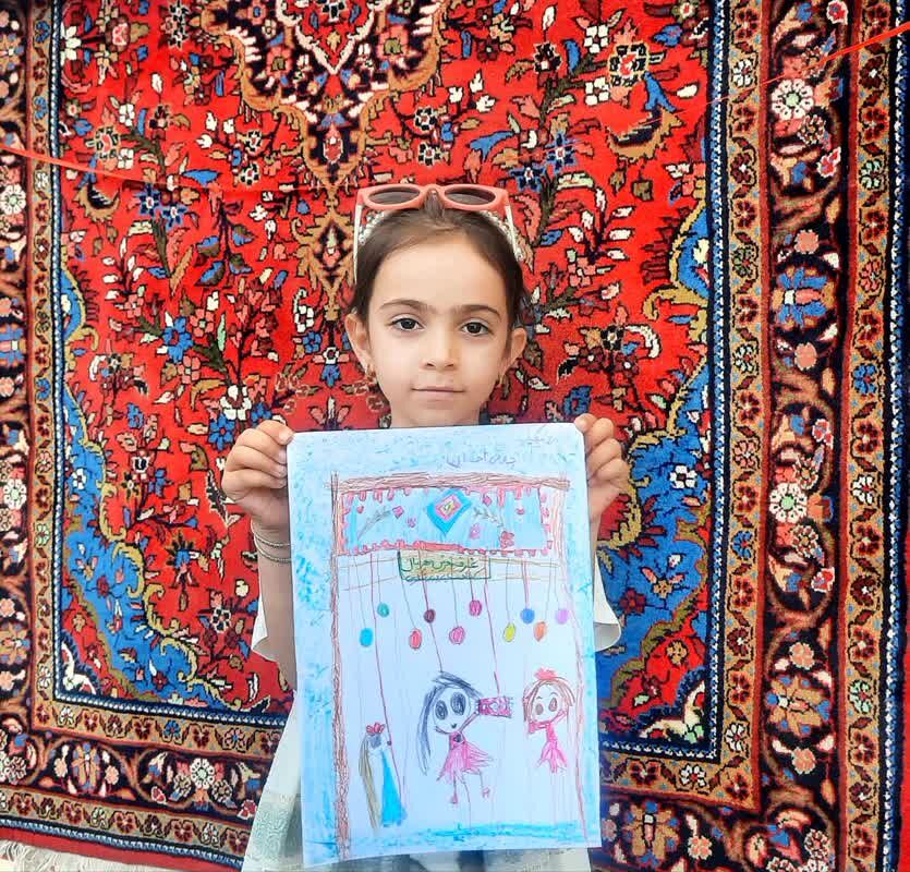 درخشش نقاشی‌های خلاقانه اعضای شیرین سو در جشنواره ملی فرش مهربان