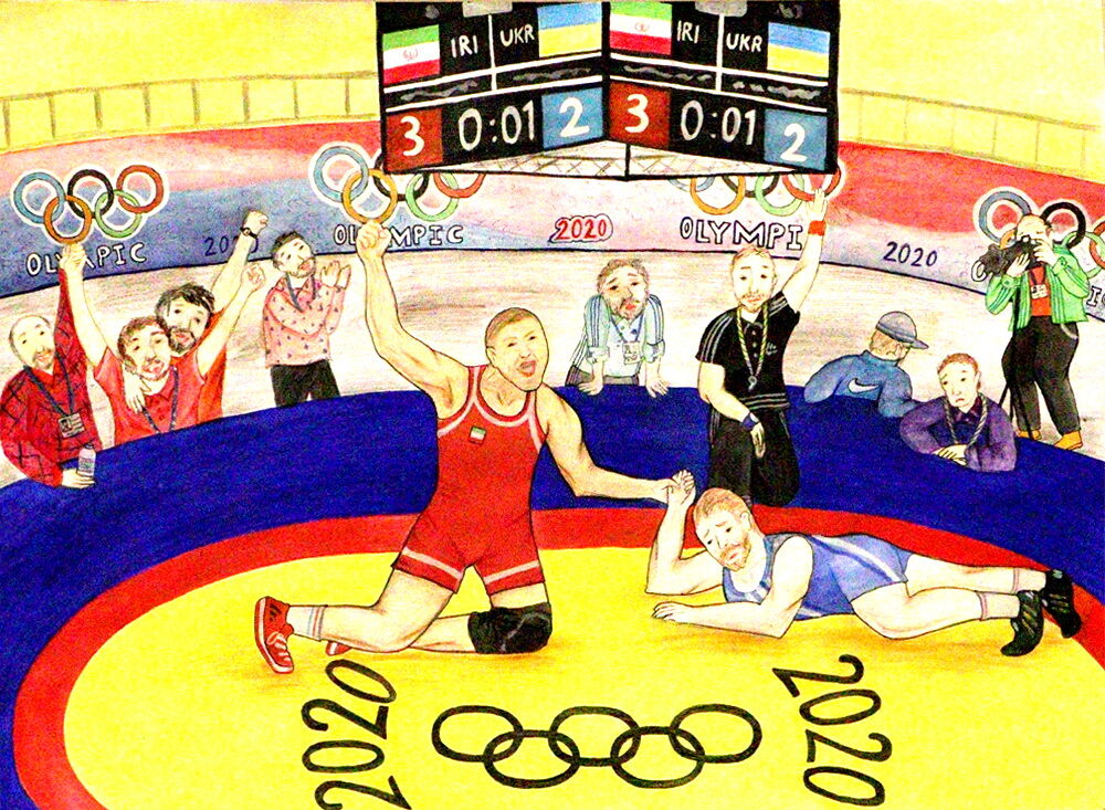 مائده تقیزاده عضو 20 ساله مرکز شماره 1 کانون گنبد استان گلستان عضو نوجوان کانون گلستان، برگزیده مسابقه هنرهای تجسمی «لوئی فرانسوا» فرانسه