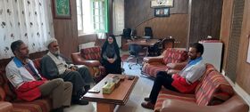 دیدار معاون و کارشناسان هلال احمر کرمانشاه با سرپرست کانون استان