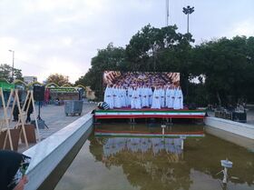 اجرای گروه سرود دختران کانون استان مرکزی در نمایشگاه غدیر