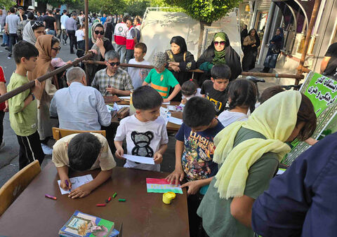 موکب فرهنگی هنری مراکز  کانون مشگین‌شهر در راهپیمایی حماسی عید غدیر خم