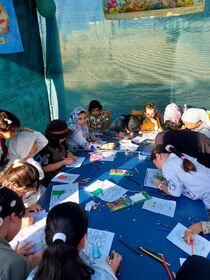 ایستگاه نقاشی کانون استان مرکزی در شهر قورچی باشی