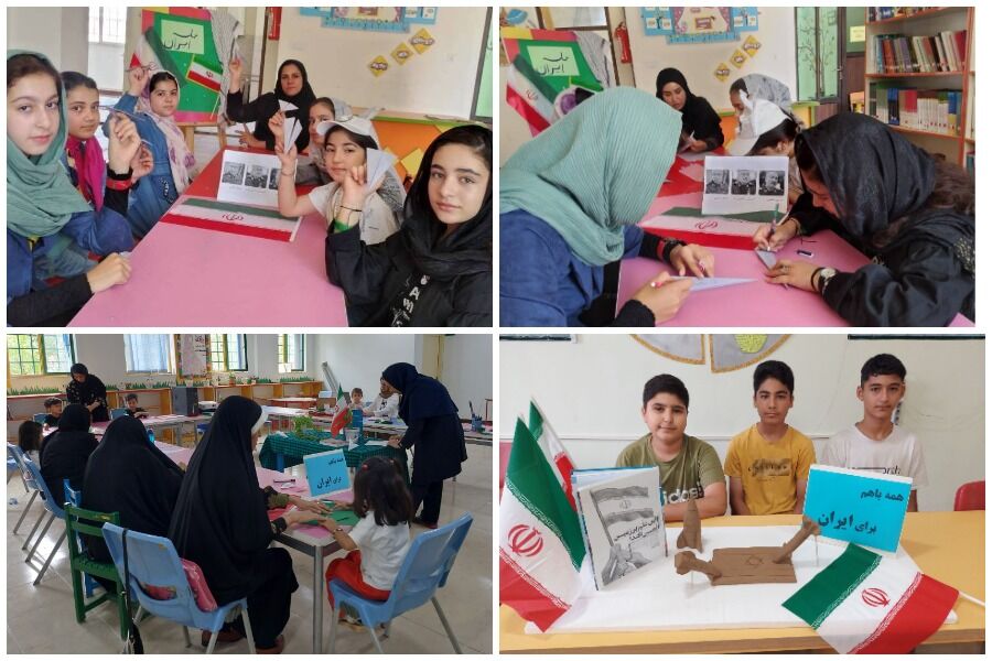 حماسهای برای ایران/ اعضای مراکز کانون رضی و پارسآباد جنایات صهیونیستها را محکوم کردند