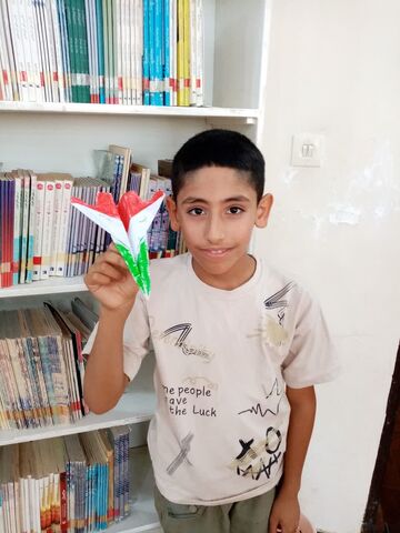مشارکت اعضای کانون خوزستان در «پویش حریفت منم» با ساخت موشک کاغذی