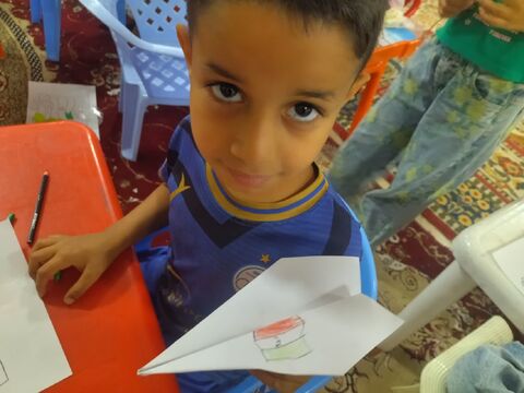مشارکت اعضای کانون خوزستان در «پویش حریفت منم» با ساخت موشک کاغذی