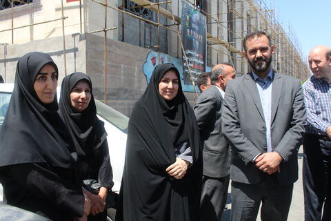 حضور اعضاء و کارکنان کانون پرورش فکری کودکان و نوجوانان استان آذربایجان شرقی در مراسم تشییع نوگلان شهید در جنایات وحشیانه رژیم سفاک صهیونیستی، در گلزار شهدای تبریز