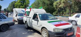 برپایی کاروان خودرویی «ایستاده‌ایم تا ابد برای وطن»