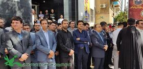 حضور پرصلابت کارکنان کانون پرورش فکری کودکان و نوجوانان کردستان در مراسم تشییع شهید مدافع وطن رضا بسطامی