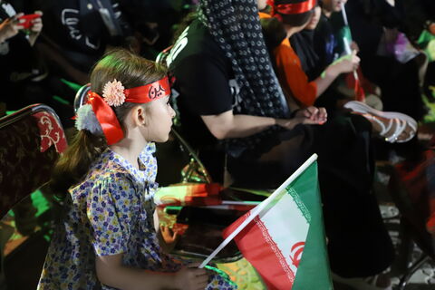 چند نما از برگزاری سومین گردهمایی کودکان عاشورایی به همت کانون استان قزوین
