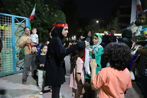 چند نما از برگزاری سومین گردهمایی کودکان عاشورایی به همت کانون استان قزوین