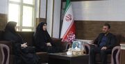 دیدار سرپرست کانون پرورش فکری کودکان و نوجوانان استان با فرماندار جلفا