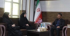دیدار سرپرست کانون پرورش فکری کودکان و نوجوانان استان با فرماندار جلفا