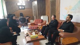 نشست سرپرست کانون کرمانشاه با رئیس اداره گردشگری شهرداری