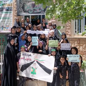 پیمان عاشورایی کودکان و نوجوانان با امام حسین (ع) در آیینی با شکوه و معنوی