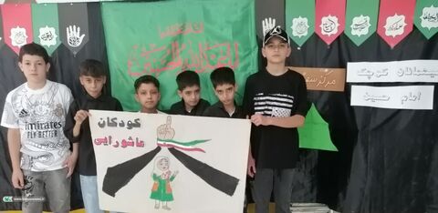 پیمان عاشورایی کودکان و نوجوانان با امام حسین (ع) در آیینی با شکوه و معنوی