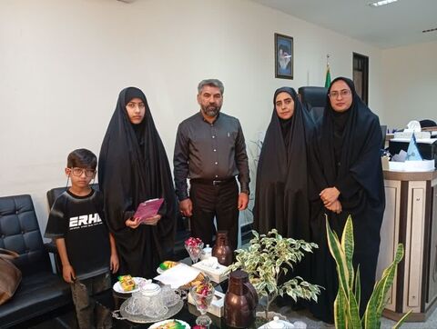دیدار مسئول مرکز حاجی آباد با مسئولان دادگستری این شهرستان