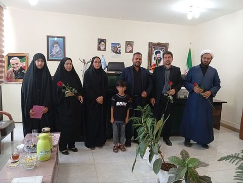 دیدار مسئول مرکز حاجی آباد با مسئولان دادگستری این شهرستان