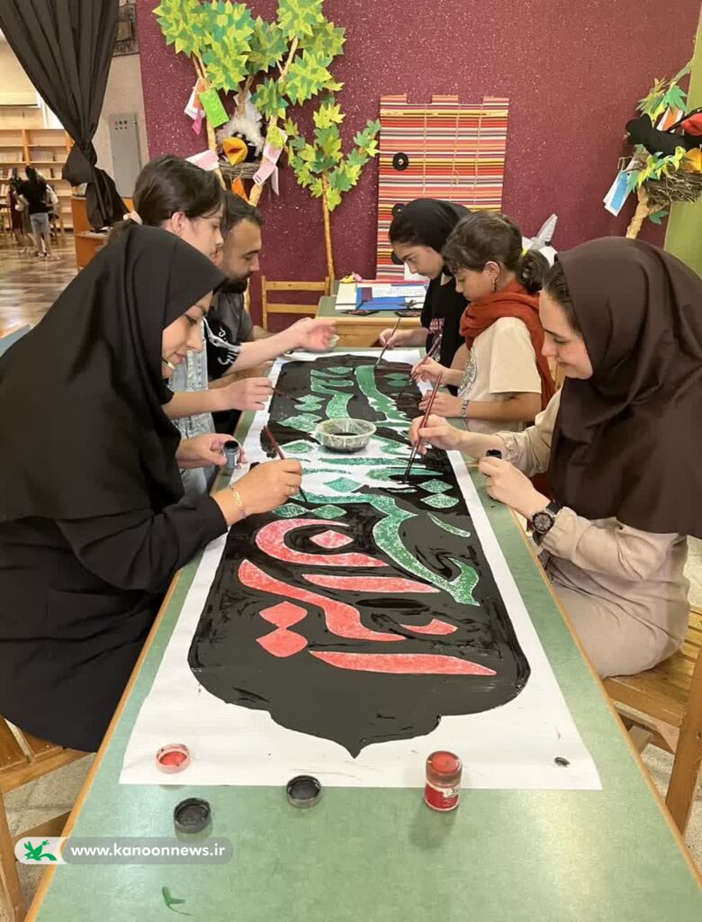 آغاز پرشور کارگاههای تابستانی با رنگ و بوی حسینی در کانون گرگان۲
