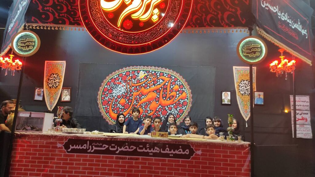 موکب روز دهم کانون پرورش فکری رامسر، میزبان عاشقان حسینی شد