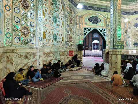 مراسم فرهنگی و معنوی مرکز شماره 4 کانون اردبیل در امامزاده سید صدرالدین اردبیل