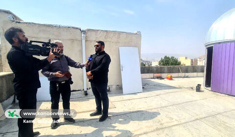 نصب گنبد رصدی  در مرکز علوم و نجوم کانون لرستان