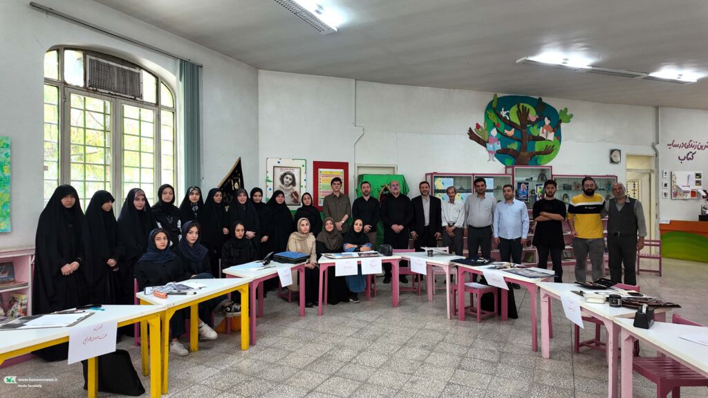 عضا و مربیان کانون قم چهرهی شهدای جنگ را تصویرسازی کردند