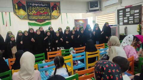 پرچم متبرک بارگاه حضرت علی علیه‌السلام در مرکز فرهنگی، هنری تایباد