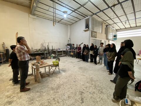 گزارش تصویری کارگاه مجسمه‌سازی «12 روز جنگ»