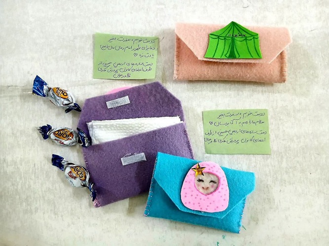 دست‌سازه‌های کودکان و نوجوانان استان اصفهان، به زائران اربعین تقدیم می‌شود