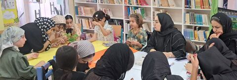 چند نما از برگزاری پویش خوبان؛ دست سازه‌های حسینی(ع) در مراکز فرهنگی و هنری کانون استان قزوین