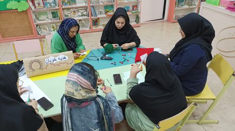 چند نما از برگزاری پویش خوبان؛ دست سازه‌های حسینی(ع) در مراکز فرهنگی و هنری کانون استان قزوین