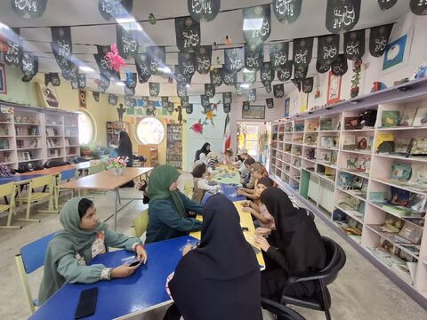 چند نما از برگزاری پویش خوبان؛ دست سازه‌های حسینی(ع) در مراکز فرهنگی و هنری کانون استان قزوین