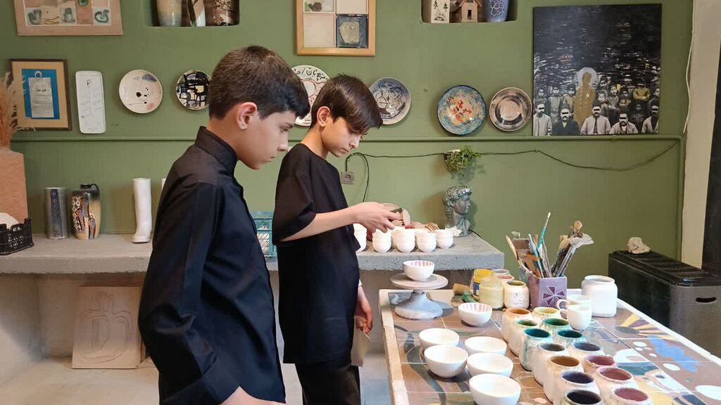 شور آفرینی هنر در بازدید نوجوانان البرز از کارگاه اساتید برجسته