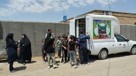 چرخهای مرکز سیار روستایی کانون برای کودکان شهرستان فراهان میچرخد