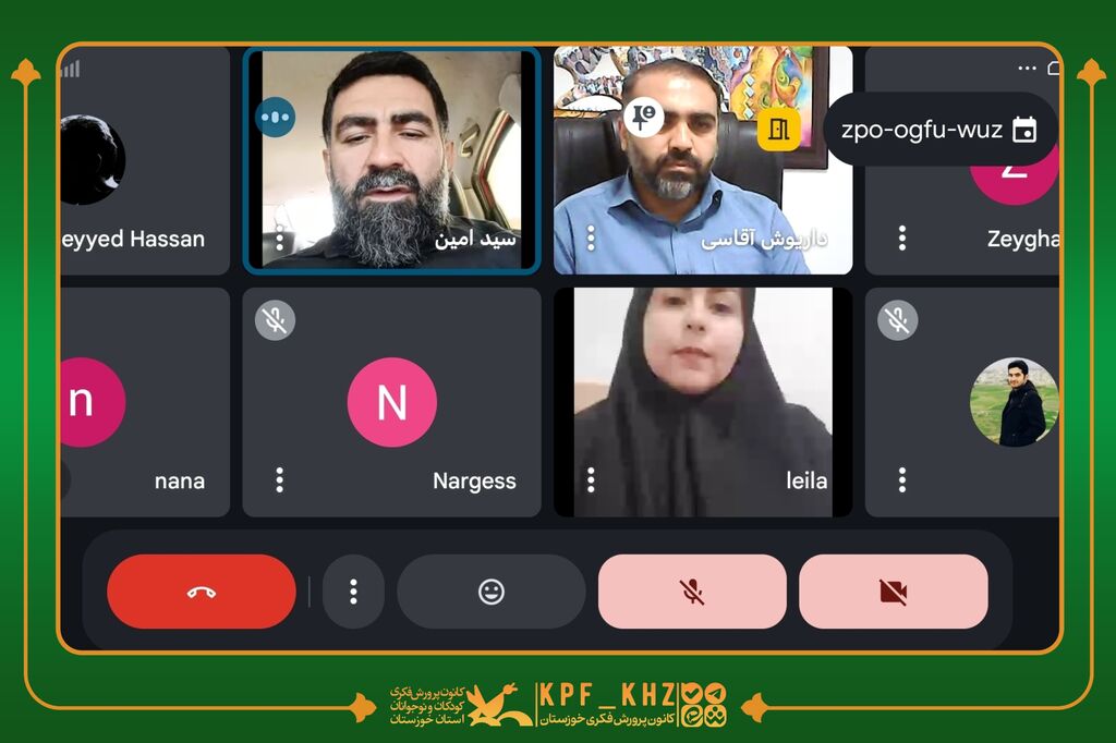برخط نشست مسئولان مراکز حوزهی غرب کانون خوزستان با مسئولین استان