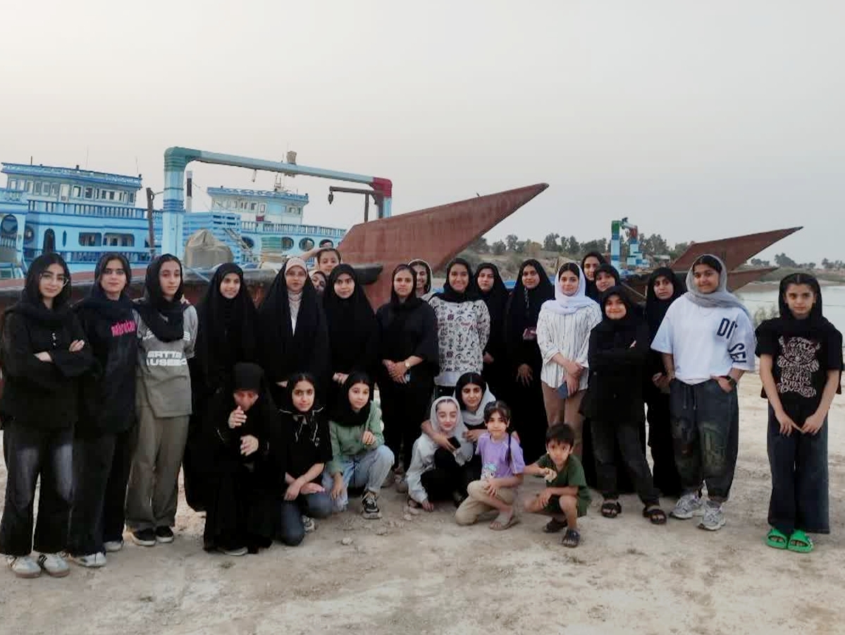 اردوی فرهنگی دختران نوجوان کانون هندیجان در دل روستای غرابی