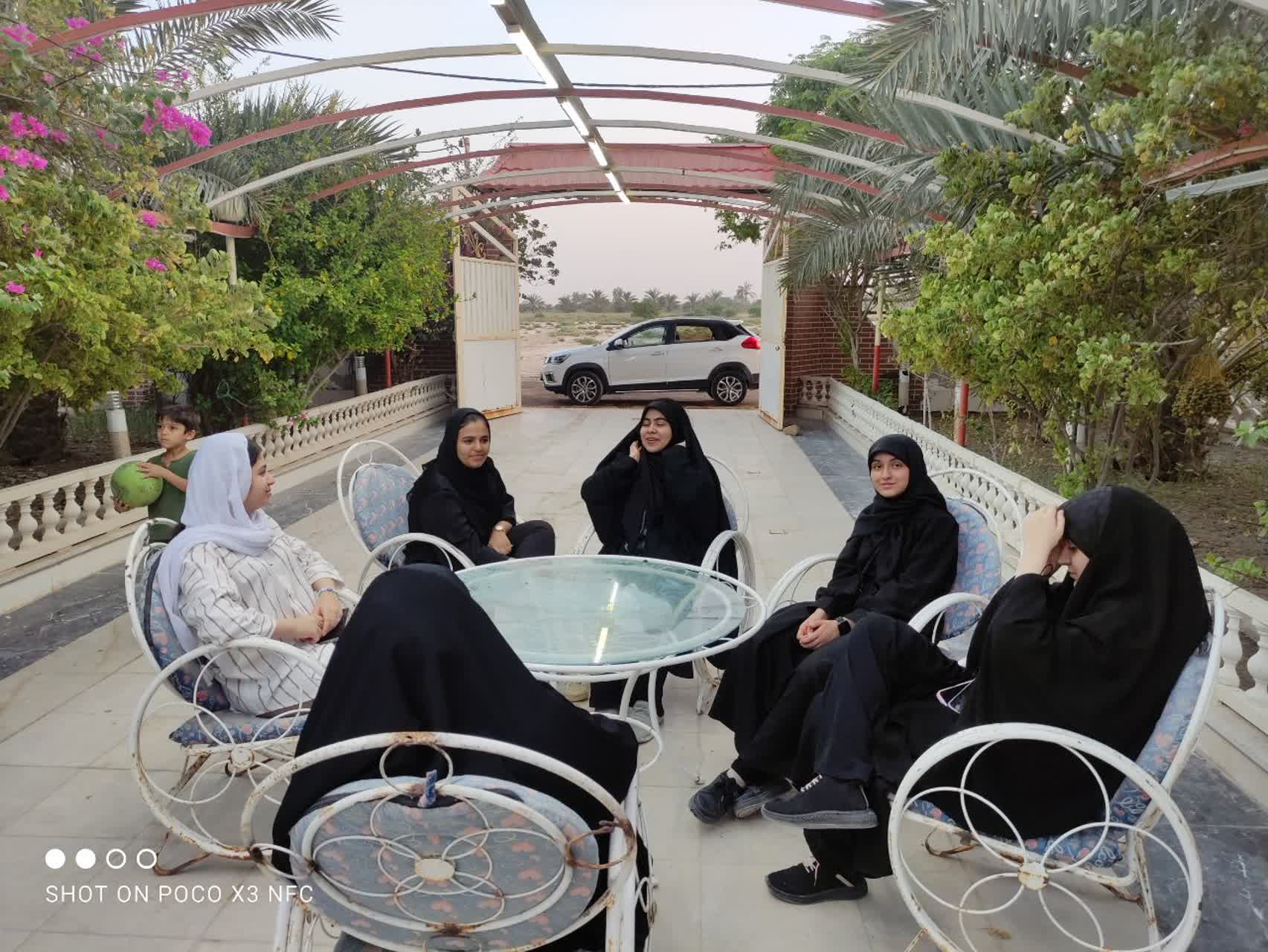 اردوی فرهنگی دختران نوجوان کانون هندیجان در دل روستای غرابی