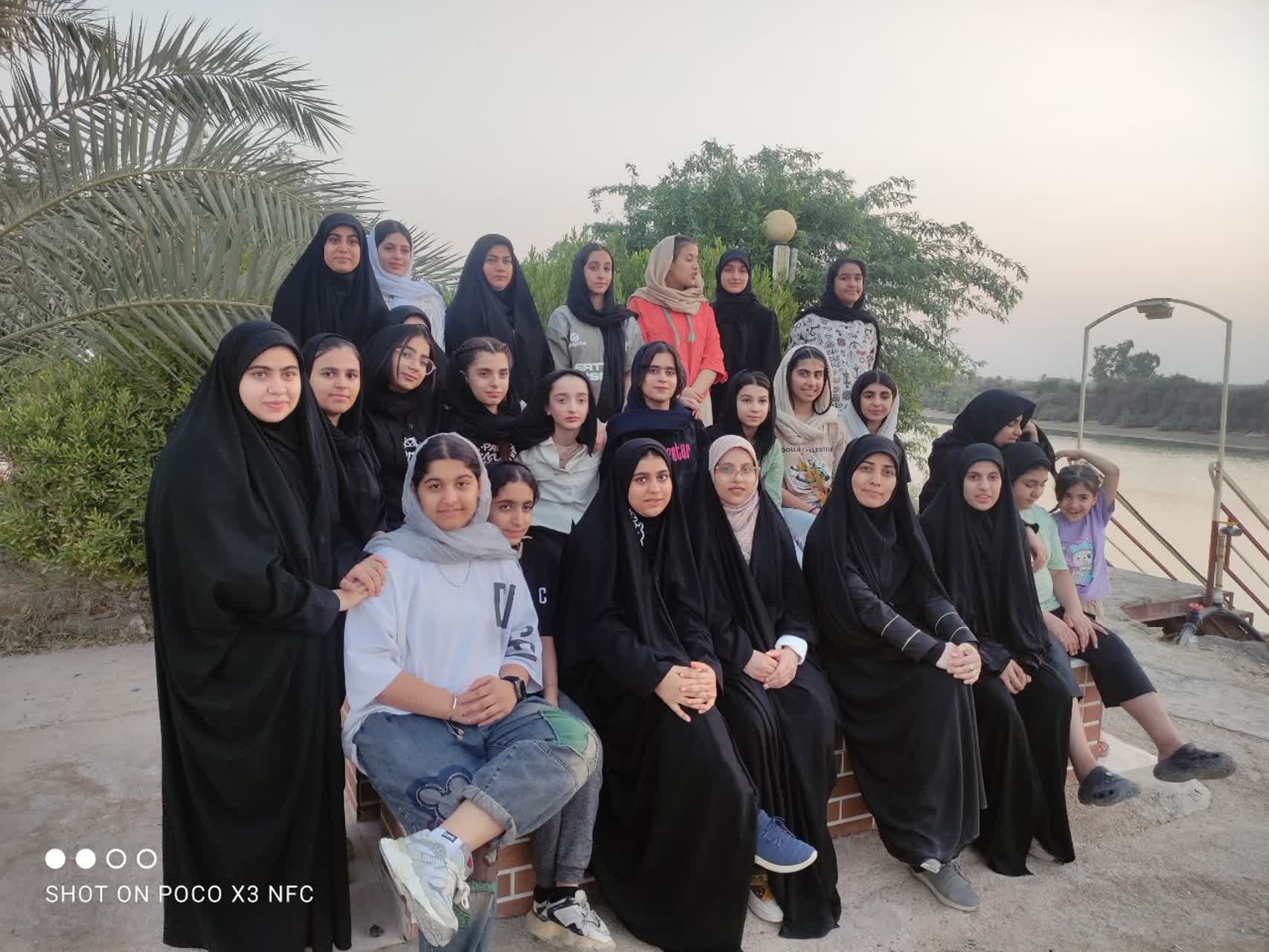 اردوی فرهنگی دختران نوجوان کانون هندیجان در دل روستای غرابی