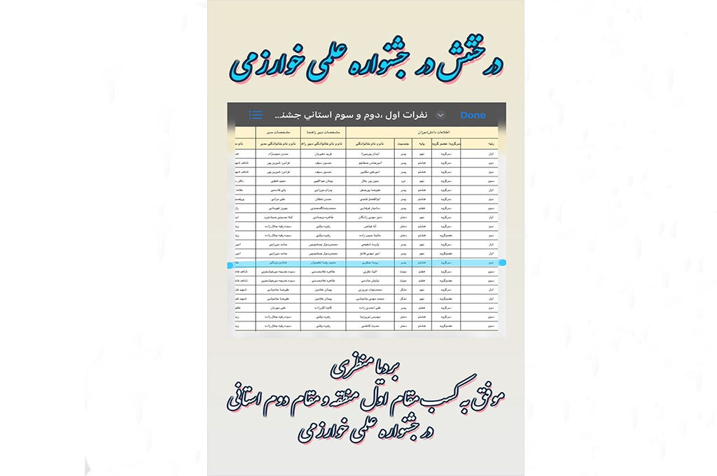 نوجوان آستارایی با دستسازه «کاهنده مصرف برق» در جشنواره خوارزمی خوشدرخشید