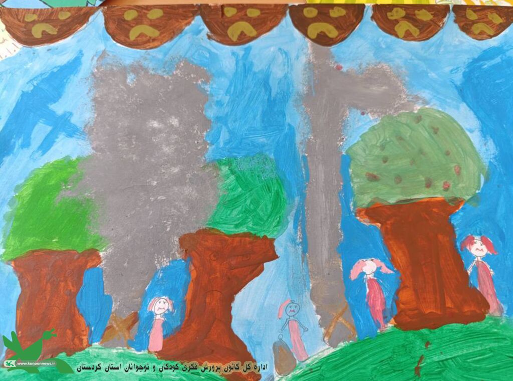 نقاشی کودکان بانهای با موضوع «زمین تشنه است»؛ ترویج فرهنگ صرفهجویی در مصرف آب