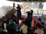 کارشناسان و مربی سیار کانون کرمانشاه میهمان کودکان و نوجوانان عشایر شدند