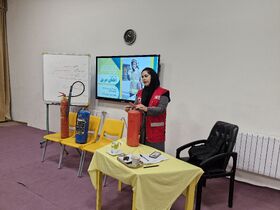 دوره آموزشی اطفاء حریق در کانون استان تهران